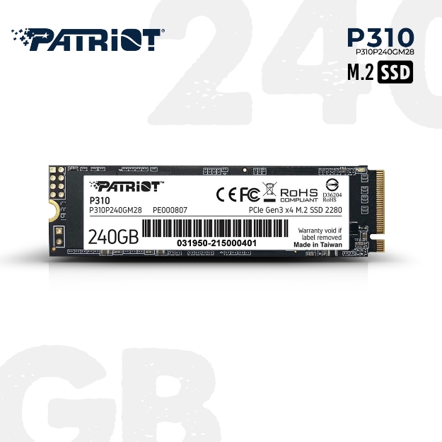 Picture of SOLID STATE DRIVE PATRIOT P310 P310P240GM28 240GB M.2 2280