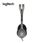 Picture of HEADSET LOGITECH H110 L981-000271 2X 3.5MM 3POLE WITH MIC GRAY/SILVER