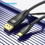 Picture of TYPE C TO DisplayPort Cable VENTION CGYBG 1.5M BLACK