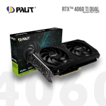 Picture of VIDEO CARD Palit GeForce RTX 4060 Ti Dual NE6406T019P1-1060D 8GB 128bit GDDR6