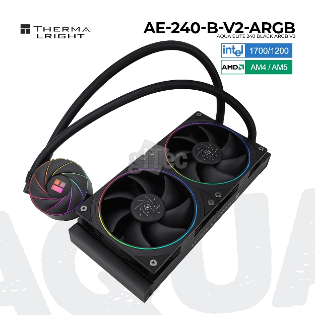 Picture of WATER COOLING SYSTEM THERMALRIGHT AQUA ELITE 240 BLACK ARGB V2