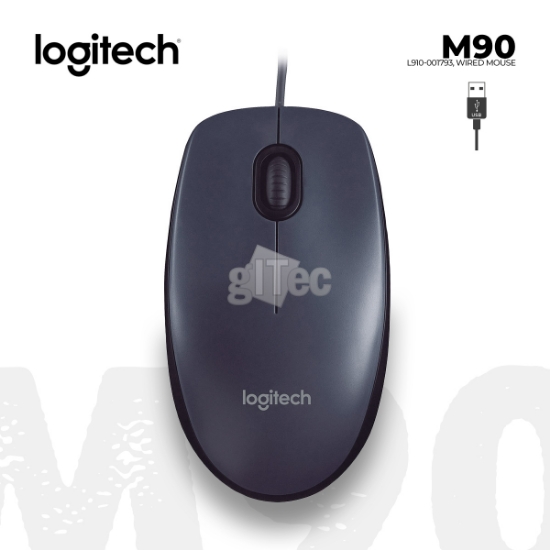 სურათი მაუსი LOGITECH M90 L910-001793 1000DPI USB BLACK