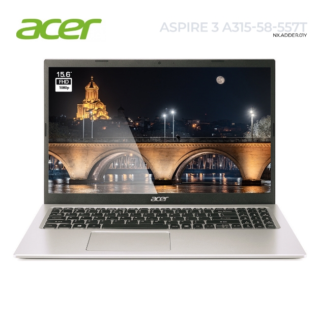 Picture of ნოუთბუქი Acer Aspire 3 A315-58-557T NX.ADDER.01Y 15.6" i5-1135G7 FHD IPS WLED 16GB DDR4 512GB SSD M.2