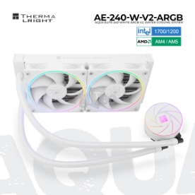 Picture of თხევადი გაგრილების სისტემა AQUA ELITE 240 WHITE ARGB V2