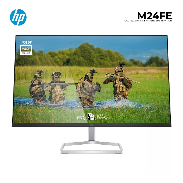 Picture of მონიტორი HP M24fe 43G27E9 23.8" IPS FHD WLD 75HZ 5MS Black Silver