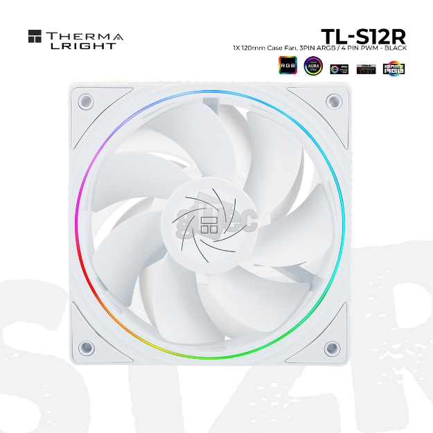 Picture of CASE FAN THERMALRIGHT TL-S12R-W A-RGB WHITE