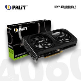 Picture of VIDEO CARD PALIT RTX4060 INFINITY 2 NE64060019P1-1070L 8GB GDDR6 128bit