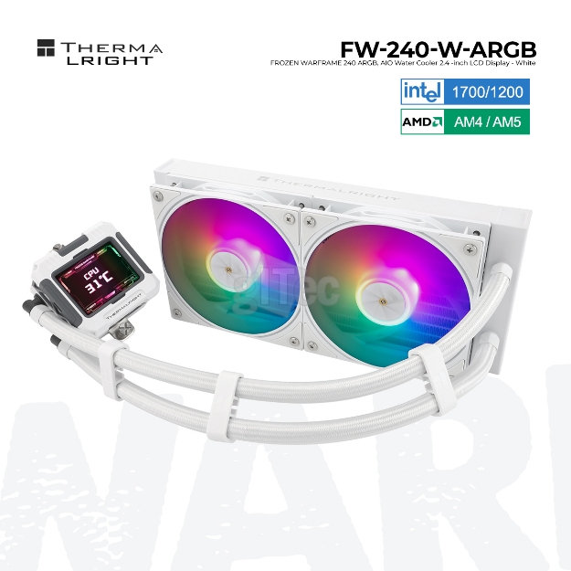 Picture of WATER COOLING SYSTEM THERMALRIGHT FROZEN WARFRAME 240 WHITE ARGB