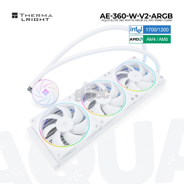 Picture of WATER COOLING SYSTEM THERMALRIGHT AQUA ELITE 360 WHITE ARGB V2