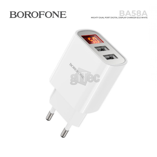 Picture of USB CHARGER BOROFONE BA58A WHITE