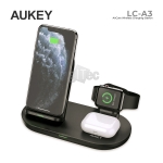 Picture of Wireless Charging Station Aukey LC-A3 3 in 1 10W AirCore For 3 Apple Devices