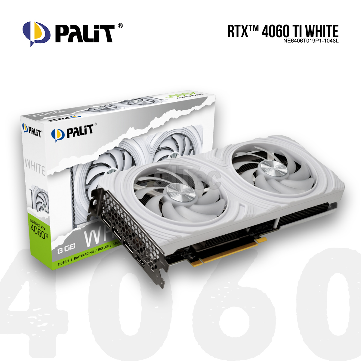 Palit RTX4060Ti WHITE NE6406T019P1-1048L - gITec Online Shop