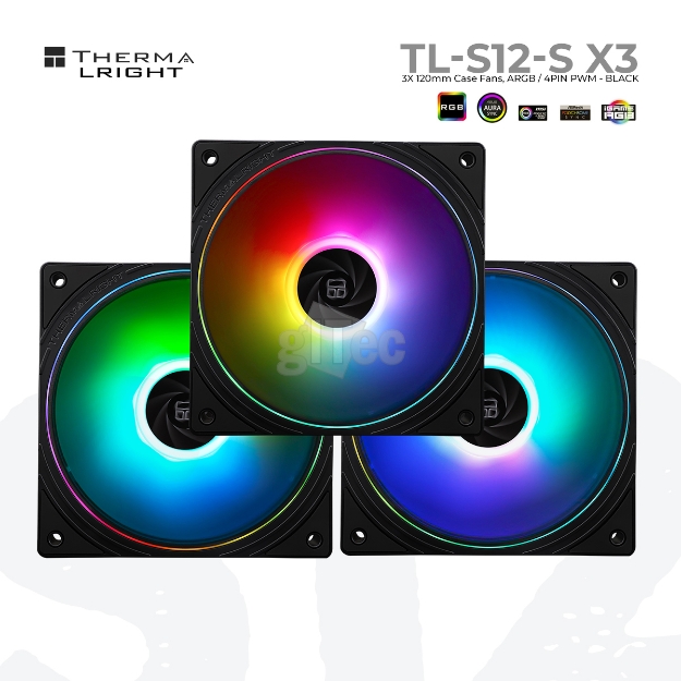 Picture of CASE COOLER THERMALRIGHT TL-S12-S X3  A-RGB BLACK