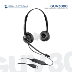 Picture of Headset Grandstream GUV3000 HD USB Headset With Mic Black