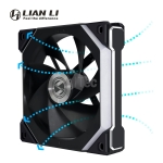 Picture of CASE FAN Lian Li UNI FAN SL120 V2 REVERSE BLADE G99.12RSLV21B.00 BLACK