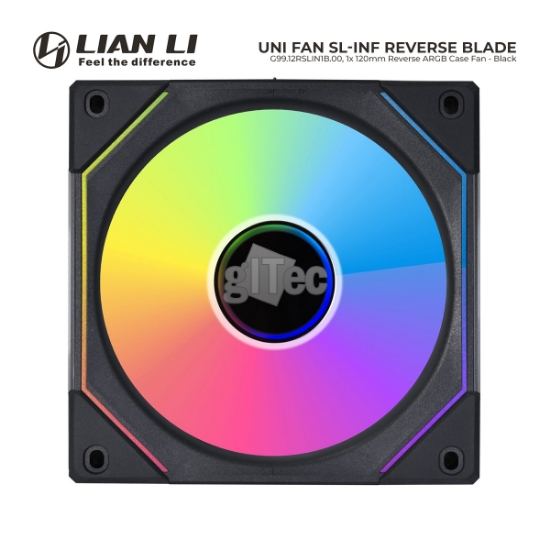 სურათი ქეისის ქულერი LIAN LI UNI FAN SL-INF REVERSE BLADE G99.12RSLIN1B.00 Black