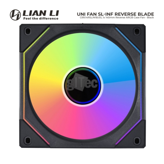 სურათი ქეისის ქულერი LIAN LI UNI FAN SL-INF REVERSE BLADE G99.14RSLIN1B.00 Black