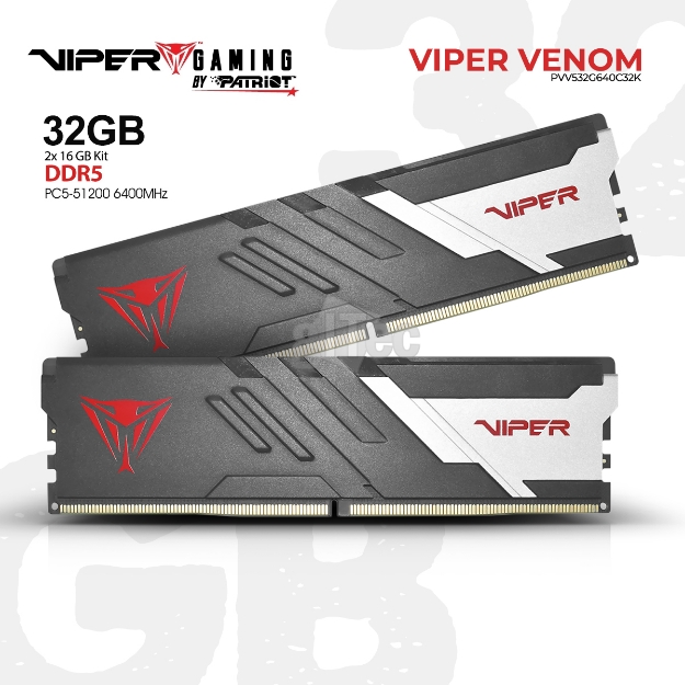 Picture of MEMORY PATRIOT VIPER VENOM PVV532G640C32K 32GB DDR5 6400MHz 