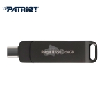 Picture of USB3.2 Type-A+C FLASH DRIVE PATRIOT RAGE R550 PE64GR550DSAD 64GB BLACK