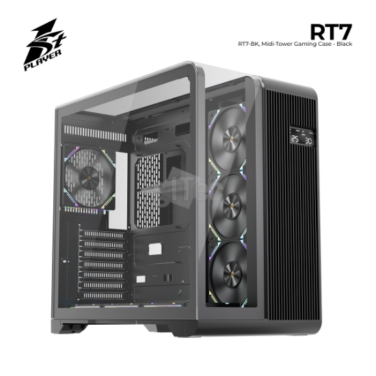 სურათი ქეისი 1STPLAYER RT7 RT7-BK MIDI-TOWER BLACK
