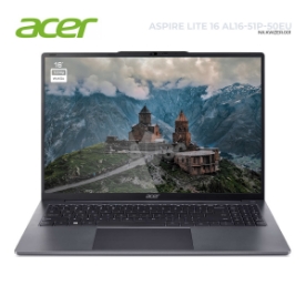 Picture of ნოუთბუქი ACER Acer Aspire Lite AL16-51P-570D NX.KWZER.001 16" FHD 8GB DDR5 512GB SSD Steel Grey