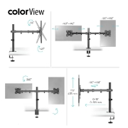 სურათი მონიტორის სამაგრი ColorView YX10-04 13"-32" BLACK
