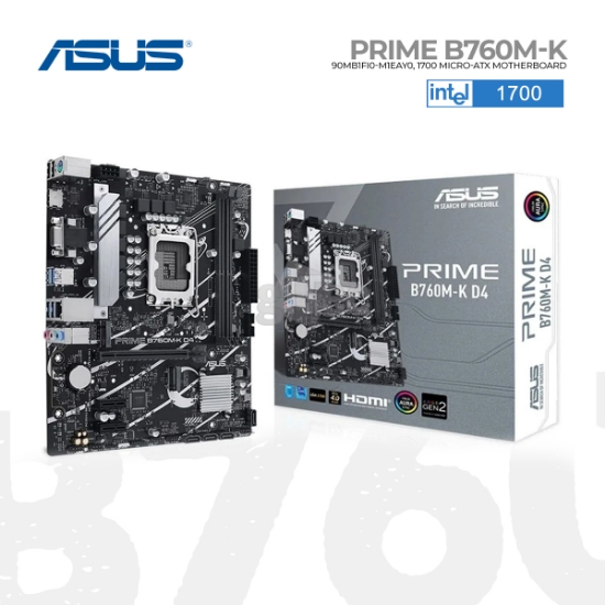Picture of Mother Board ASUS PRIME B760M-K 90MB1FI0-M1EAY0 LGA 1700 mATX