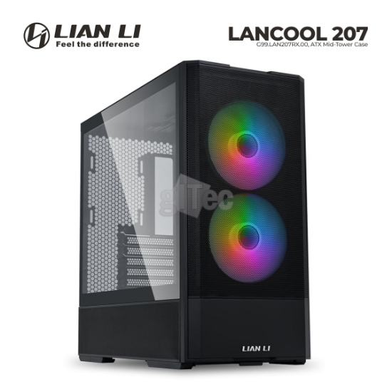 სურათი ქეისი LIAN LI LANCOOL 207 G99.LAN207RX.00 Mid-Tower BLACK