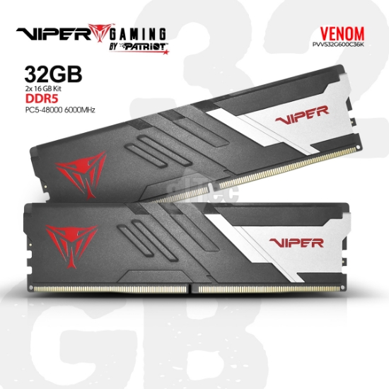 Picture of MEMORY PATRIOT VIPER VENOM PVV532G600C36K DDR5 32GB 6000MHZ