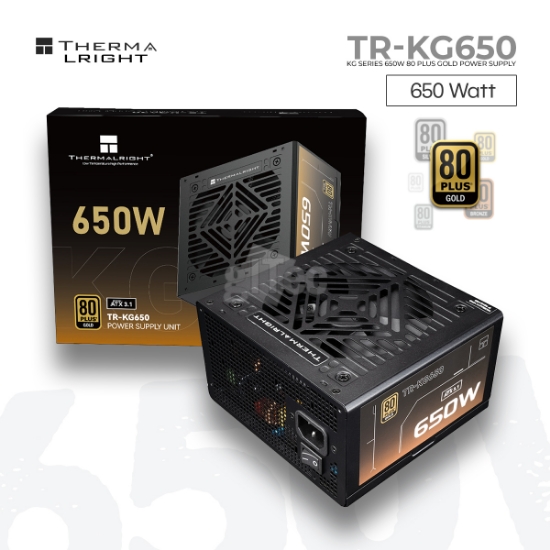 Picture of POWER SUPPLY THERMALRIGHT TR-KG650 650W 80PLUS GOLD ATX3.1 BLACK