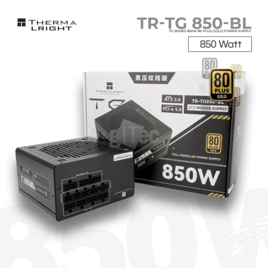 Picture of POWER SUPPLY THERMALRIGHT TR-TG 850-BL (sleeved cable) 850W 80+ Gold modular PSU