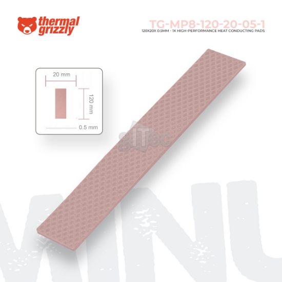 სურათი თერმო ბალიში Thermal Grizzly Minus Pad 8 120x20x0.5 mm TG-MP8-120-20-05-1