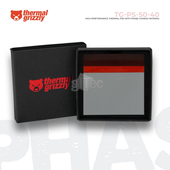 სურათი პროცესორის თერმო პადი Thermal Grizzly PhaseSheet PTM TG-PS-50-40 50x40x0.2mm