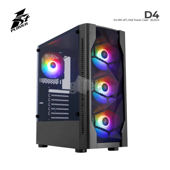 სურათი ქეისი 1Stplayer D4-BK-4F1 Mid-Tower BLACK