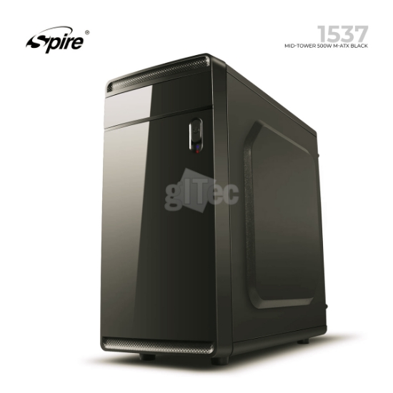 Picture of CASE SPIRE SPO1537B-500Z-E12 Mid-Tower 500W M-ATX BLACK