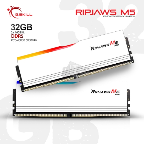 სურათი მეხსიერება G.Skill Ripjaws M5 RGB F5-6000J3636F16GX2-RM5RW 32GB DDR5 6000MHZ