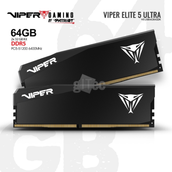 სურათი მეხსიერება PATRIOT Viper Elite 5 Ultra VEU564G6432K DDR5 64GB 6400MHZ BLACK