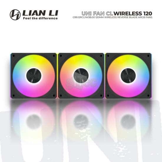 Picture of CASE FAN LIAN LI UNI FAN CL Wireless 120 REVERSE BLADE G99.12RCL1W3B.00 BLACK