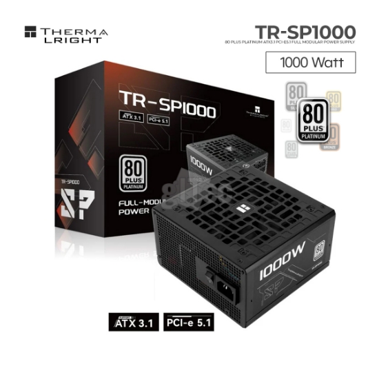 Picture of POWER SUPPLY THERMALRIGHT TR-SP1000 1000W 80 PLUS PLATINUM ATX 3.1 Full-Modular