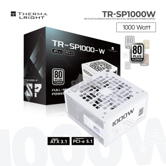 Picture of POWER SUPPLY THERMALRIGHT TR-SP1000W 1000W 80 PLUS PLATINUM ATX 3.1 Full-Modular