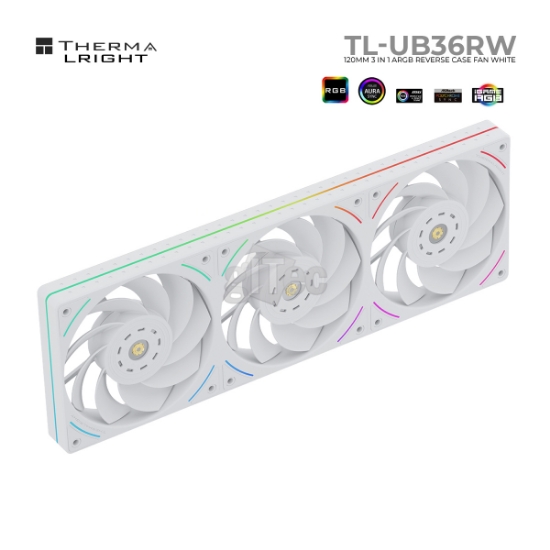 Picture of CASE FAN THERMALRIGHT TL-UB36RW 120MM 3 in 1 ARGB REVERSE WHITE
