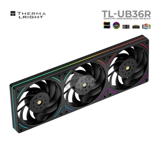 სურათი ქეისის ქულერი THERMALRIGHT TL-UB36R 120MM 3 in 1 ARGB REVERSE BLACK