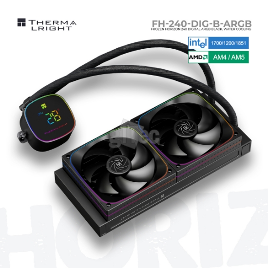სურათი თხევადი გაგრილების სისტემა THERMALRIGHT FROZEN HORIZON 240 DIGITAL ARGB BLACK