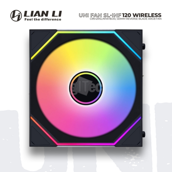 Picture of CASE FAN LIAN LI UNI FAN SL-INF Wireless REVERSE Blade 120 G99.12RSLIN1W1B.00 BLACK