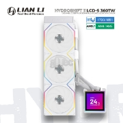 სურათი თხევადი გაგრილების სისტემა LIAN LI HydroShift II LCD-S 360TW ARGB G89.GHS2LCDS36TW.00 WHITE