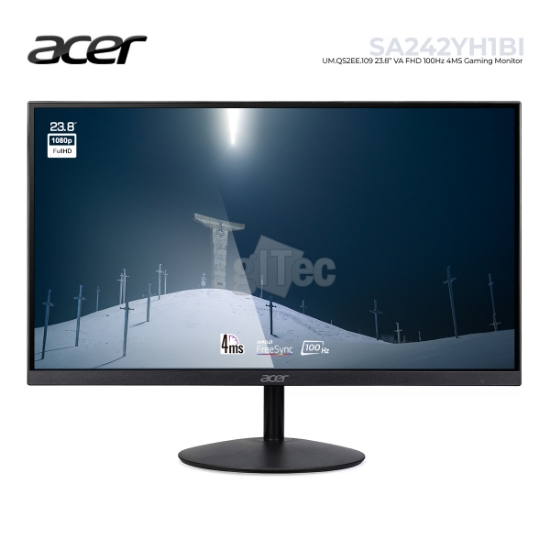 სურათი მონიტორი ACER SA242YH1bi UM.QS2EE.109 23.8" VA FHD 4MS 100Hz BLACK