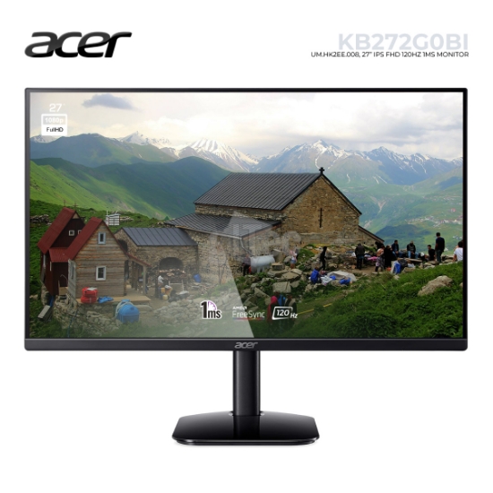სურათი მონიტორი ACER KB272G0BI UM.HK2EE.008 27" IPS FHD 120HZ 1MS BLACK