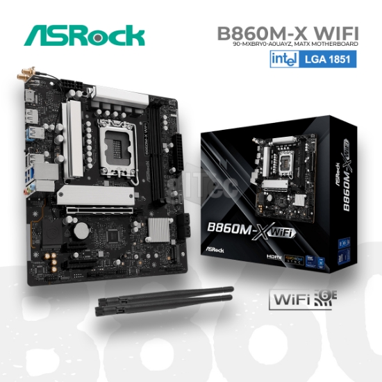 სურათი დედა დაფა ASROCK B860M-X WiFi 90-MXBRY0-A0UAYZ MATX LGA1851