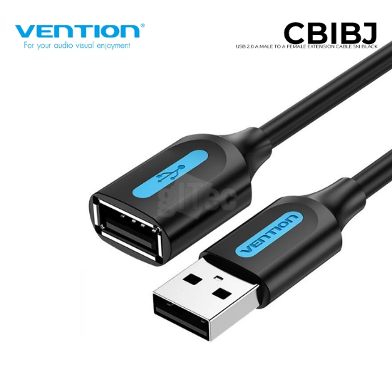 სურათი VENTION CBIBJ USB 2.0 A Male to A Female Extension Cable 5M