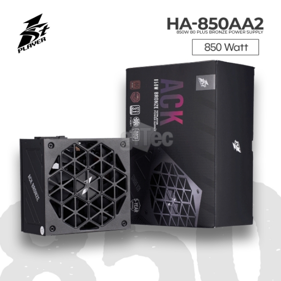 სურათი კვების ბლოკი 1STPLAYER ACK HA-850AA2 850W 80PLUS BRONZE ATX 3.1